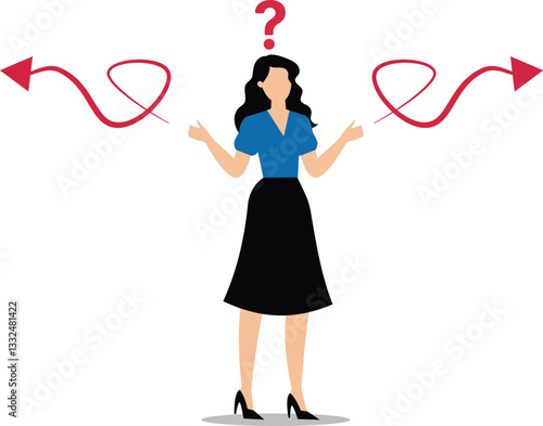 Concept of decision making and choices success in goal