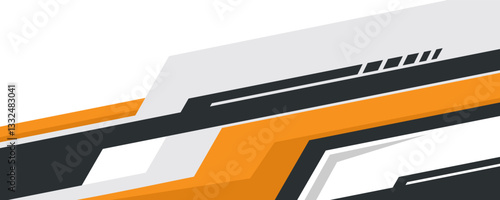 Car decal wrap design vector. Graphic abstract stripe racing background kit designs for vehicle, race car, rally and livery