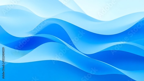Abstract Wavy Blue Background