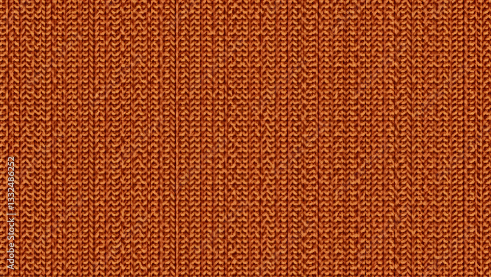 Fototapeta premium Warm Colors and Textured Knit Details: A Cozy Autumn Knitted Blanket Seamless Tile Pattern in Simple Flat Cute Vector Illustration for Your Home Decor