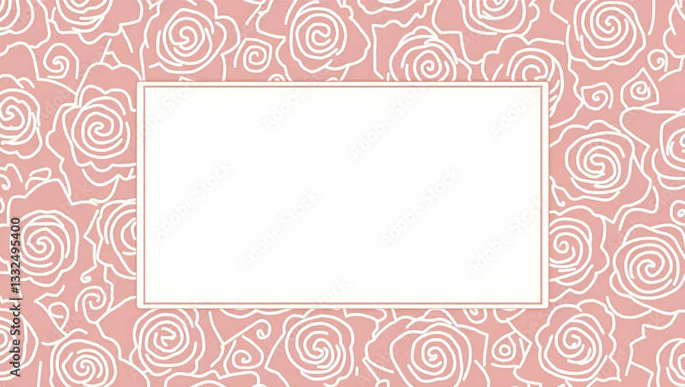 Inspirational icons and rose patterns border frame with motivational copy space for International Womens Day concept as Inspirational icons and elegant rose patterns framing motivational space for Int Inspirational icons and rose patterns border frame with motivational copy space for International Womens Day concept as Inspirational icons and elegant rose patterns framing motivational space for Int