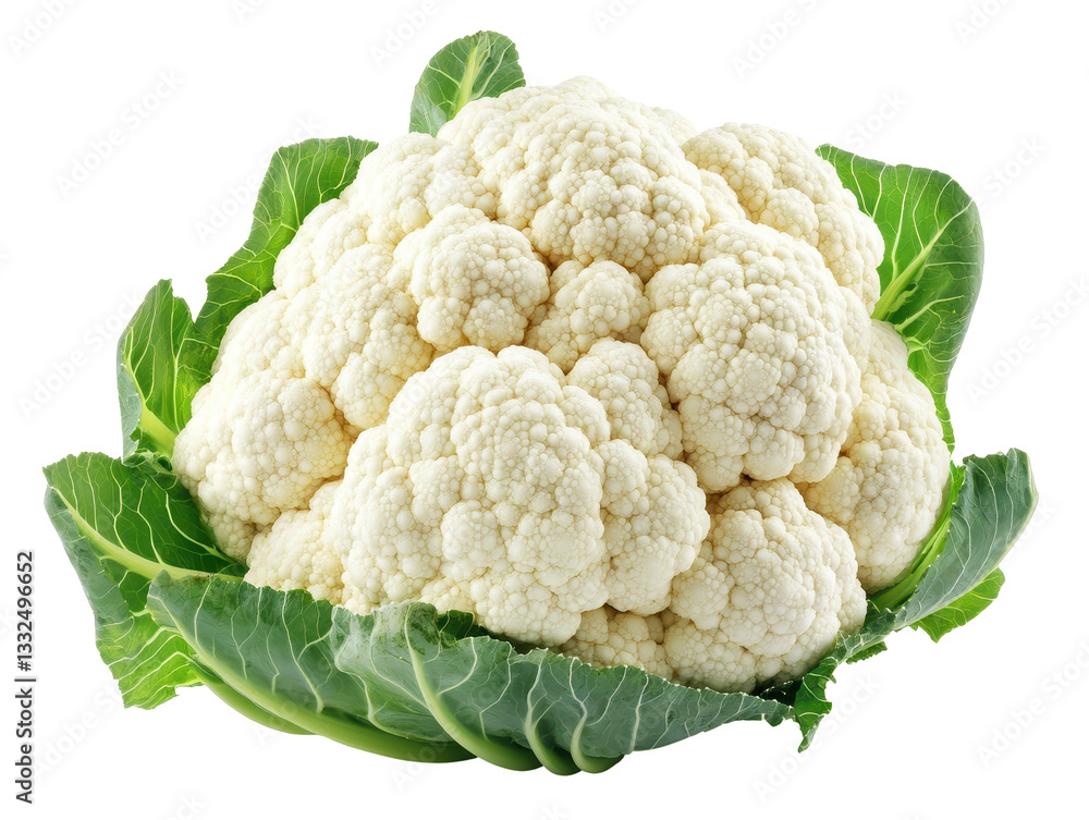 Isolated Fresh White Cauliflower Head Isolated Fresh White Cauliflower Head
