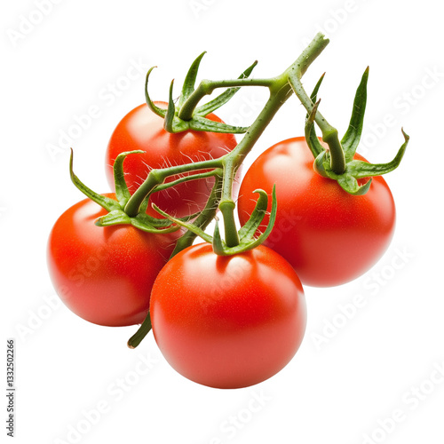 Fresh ripe tomatoes on vine