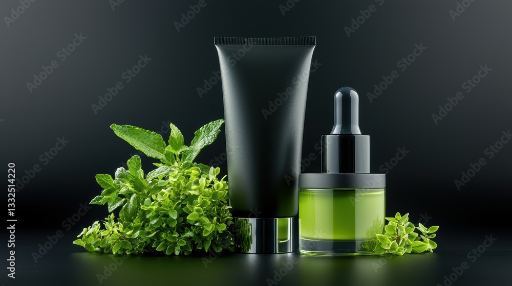 Revitalizing green elixir, natural wellness with fresh botanical extract green Revitalizing green elixir, natural wellness with fresh botanical extract green