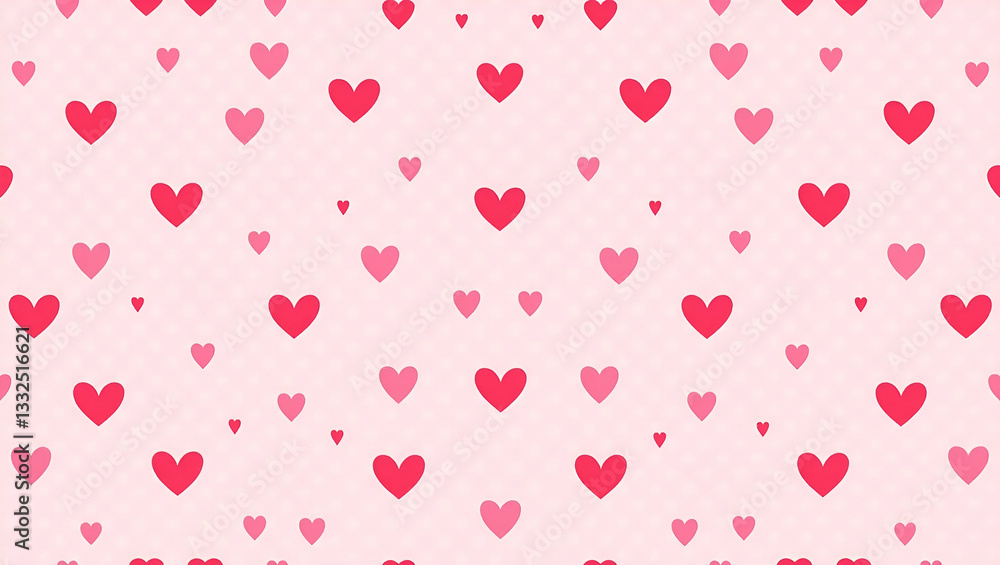 Flat Valentine hearts and cupids seamless tile pattern with playful elements and bright pink tones for cheerful decor concept as Playful hearts and cupids with bright pink tones arranged seamlessly fo Flat Valentine hearts and cupids seamless tile pattern with playful elements and bright pink tones for cheerful decor concept as Playful hearts and cupids with bright pink tones arranged seamlessly fo