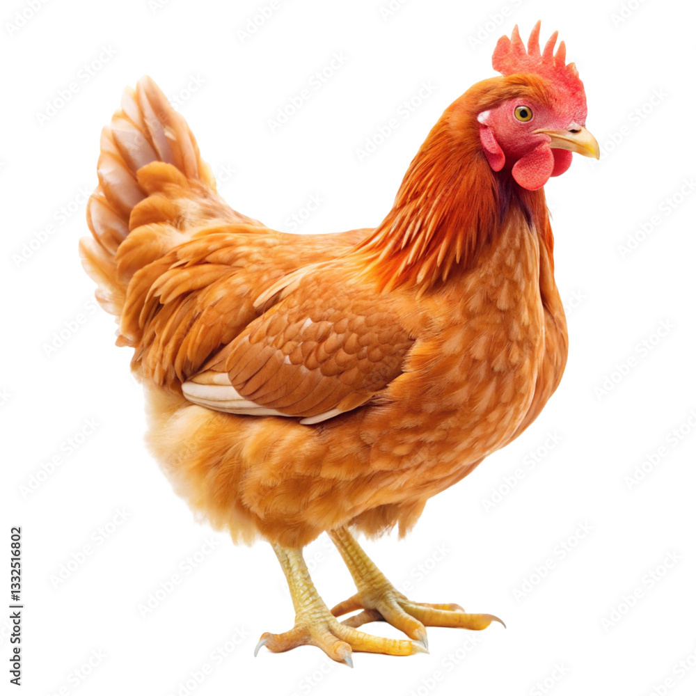 Fototapeta premium chicken isolated on white background