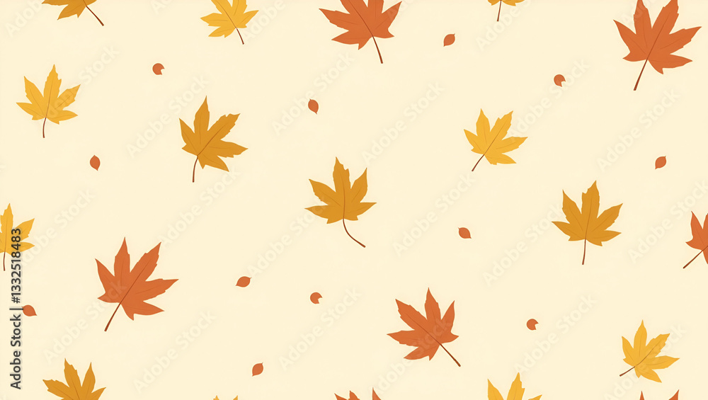 Soft autumn seamless pattern with muted yellow and orange leaves for a subtle elegant fall atmosphere concept as Subtle autumn pattern with muted yellow and orange leaves for an elegant fall inspired Soft autumn seamless pattern with muted yellow and orange leaves for a subtle elegant fall atmosphere concept as Subtle autumn pattern with muted yellow and orange leaves for an elegant fall inspired