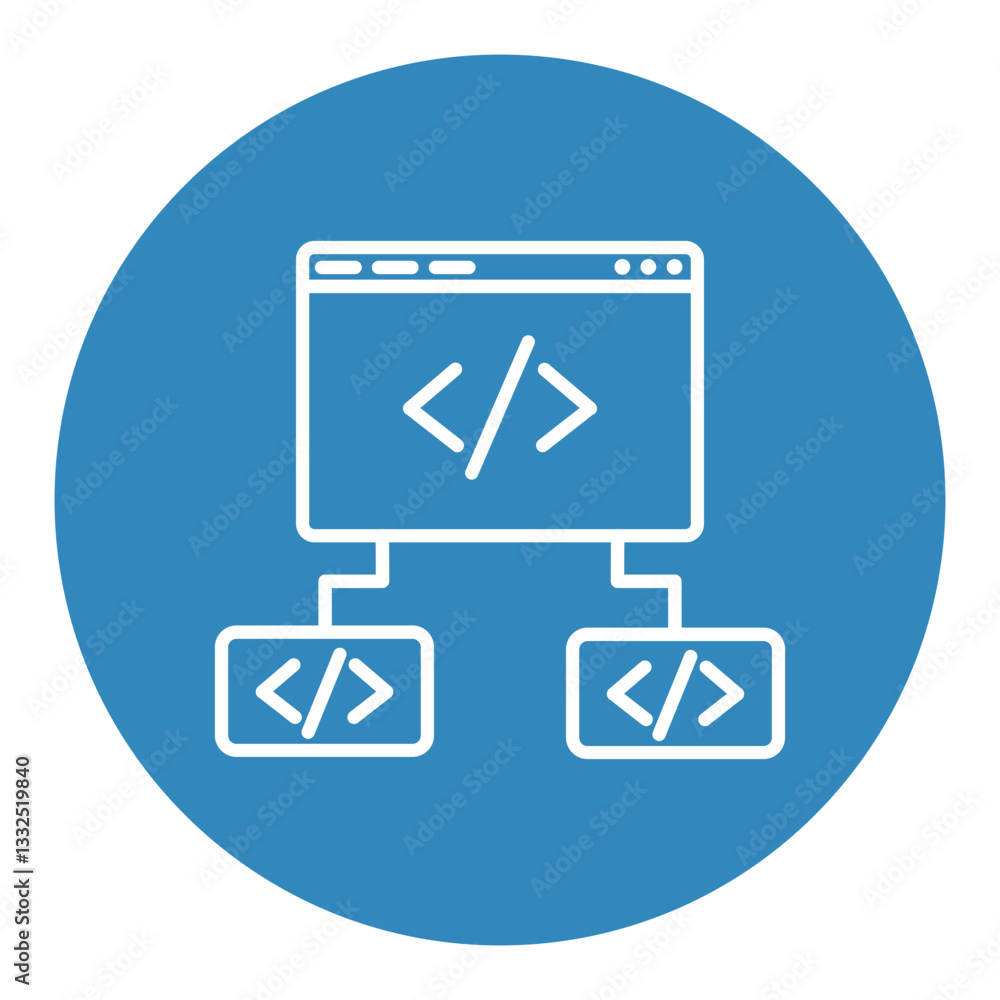 Code Framework Icon Code Framework Icon