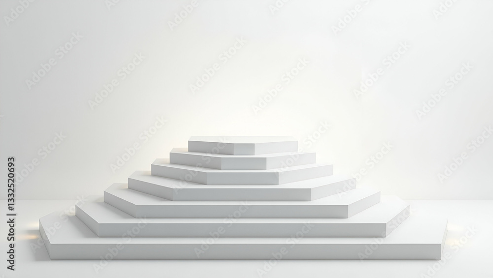 Ultra Modern Layered Tile Concept: Floating Trapezoid Panels Design Ultra Modern Layered Tile Concept: Floating Trapezoid Panels Design