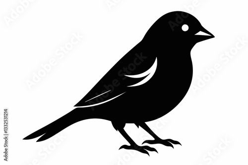 canary line art silhouette vector illustration