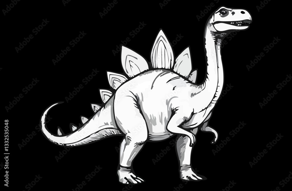 Naklejka premium abstract illustration of Tyrannosaurus Rex 