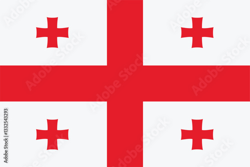 National flag of Georgia vector images