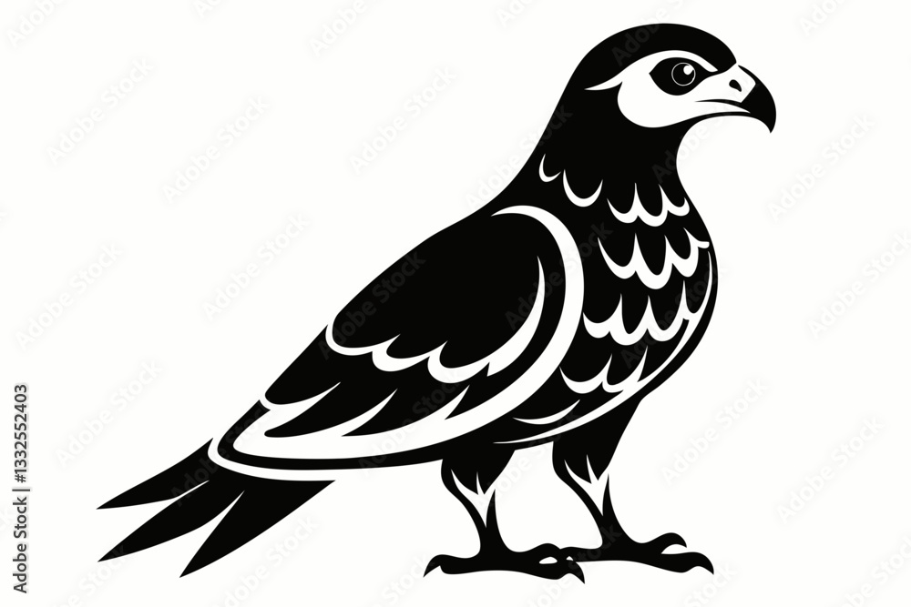 harrier bird line art silhouette vector illustration harrier bird line art silhouette vector illustration
