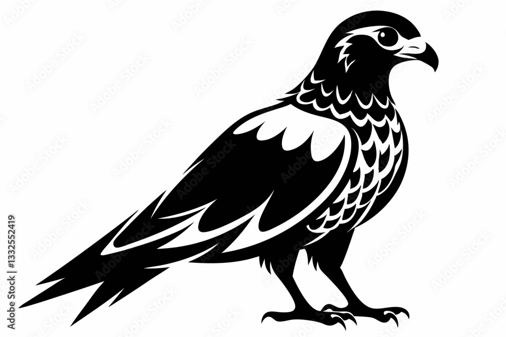 harrier bird line art silhouette vector illustration harrier bird line art silhouette vector illustration