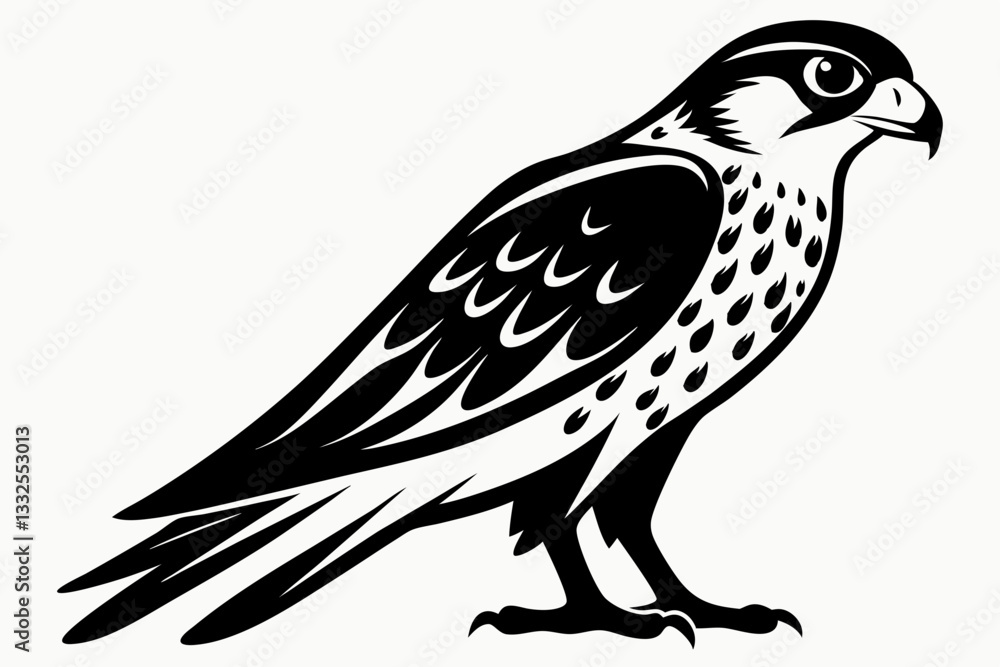kestrel bird line art silhouette vector illustration kestrel bird line art silhouette vector illustration