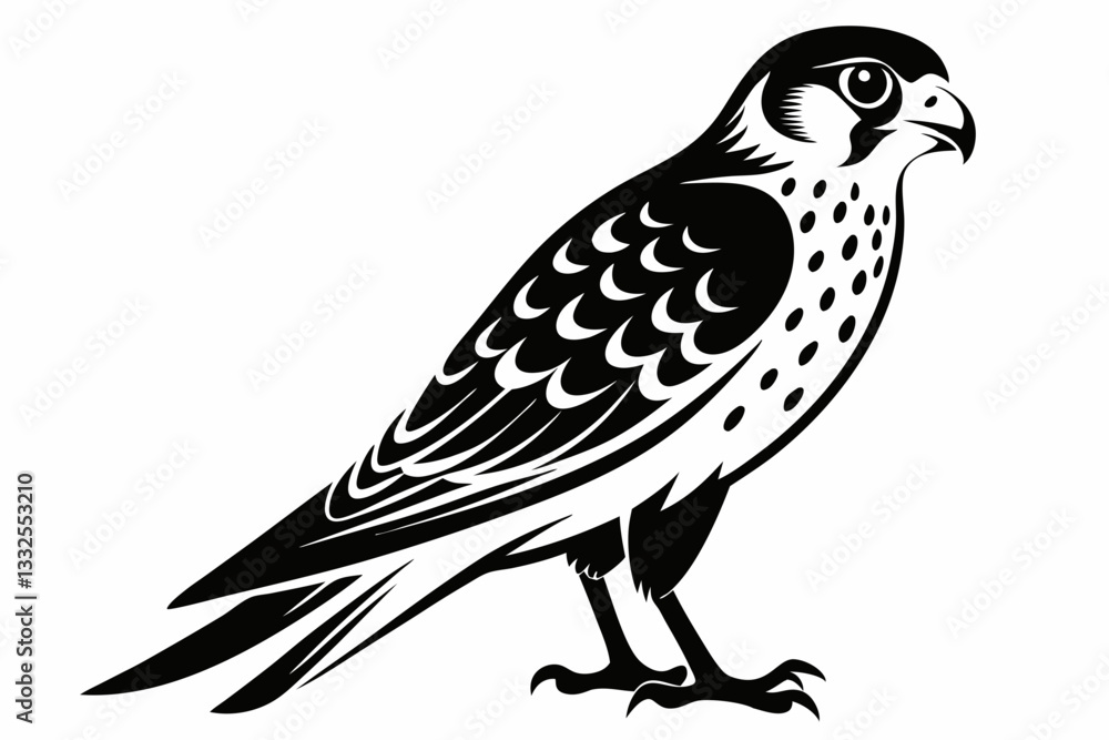 kestrel bird line art silhouette vector illustration kestrel bird line art silhouette vector illustration