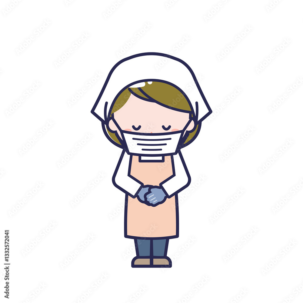 Obraz premium 調理員/女性 08