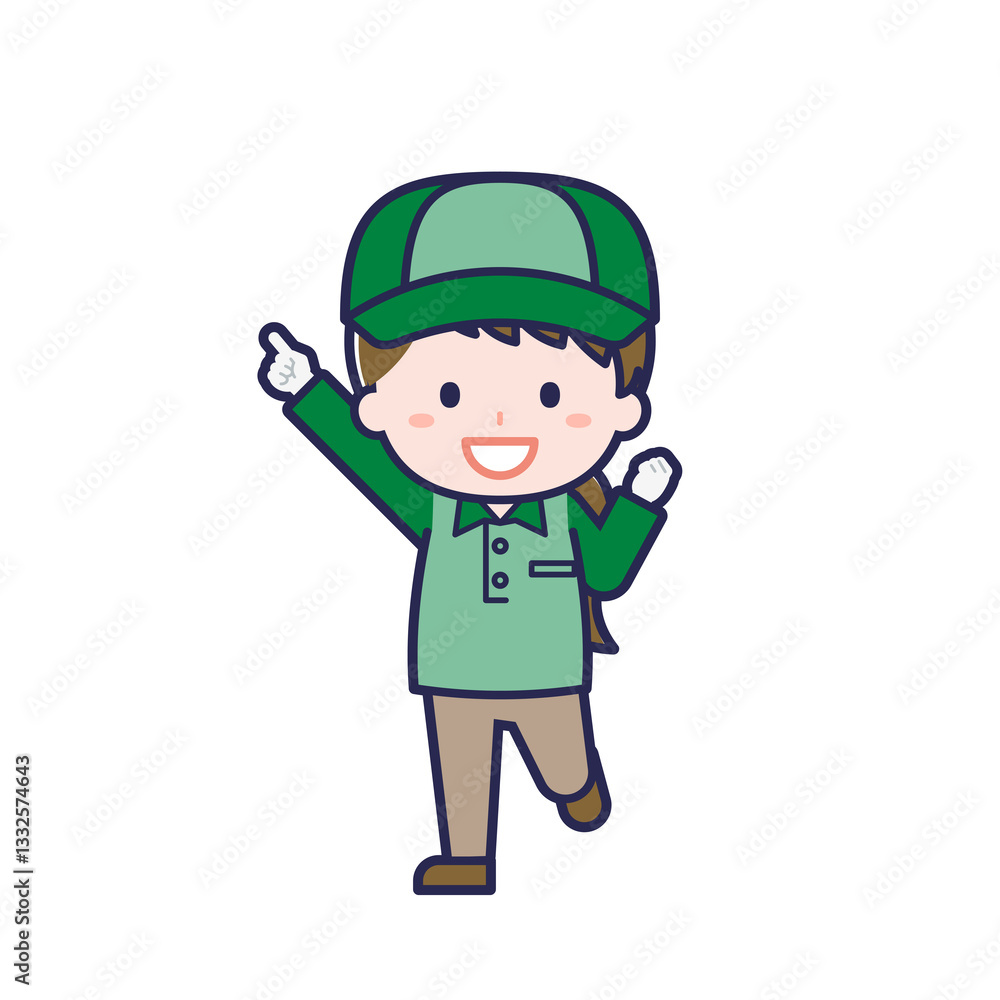 配達員/女性 05 配達員/女性 05