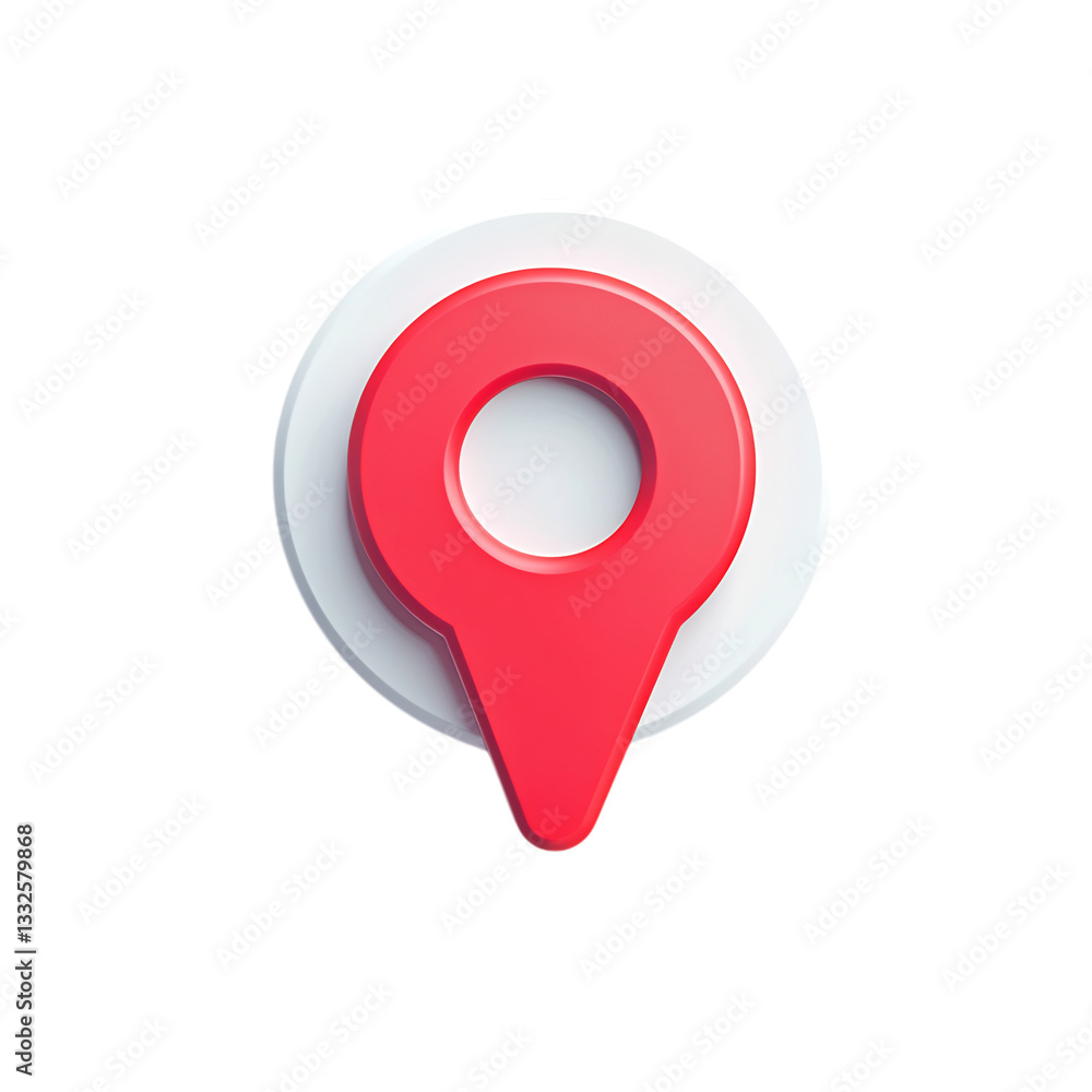 Pinterest Icon Red Pin Isolated on Transparent Background Pinterest Icon Red Pin Isolated on Transparent Background