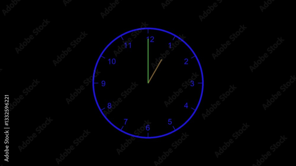 custom made wallpaper toronto digitalhands of the clock spinning fast changing color but not reaching 3 PM