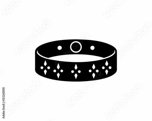 creative details Choker Icon vector illustration