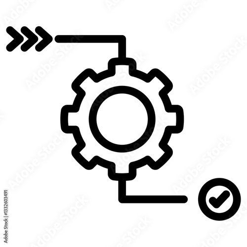 Process Outline Icon