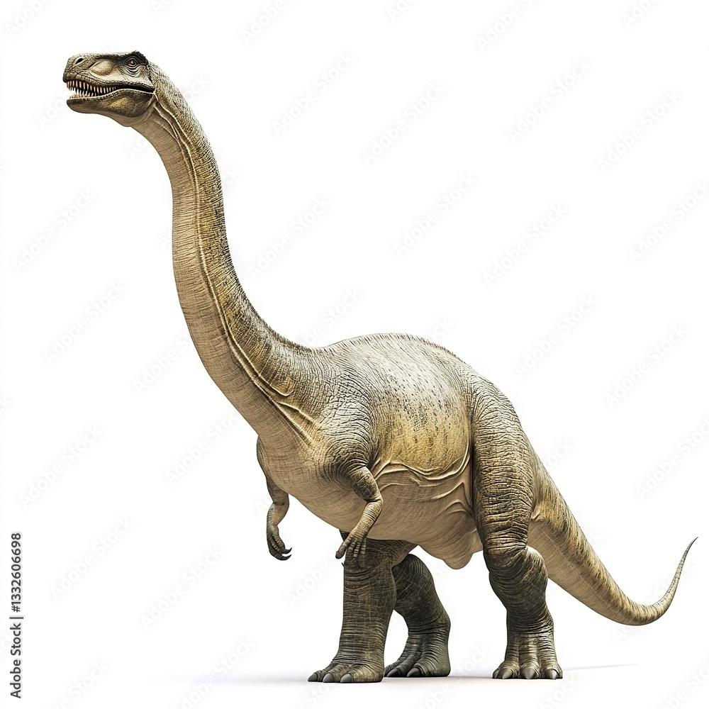 Obraz premium Photo of Dinosaur Diplodocus isolated on white background