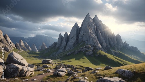 Dramatic Mountain Meadow.