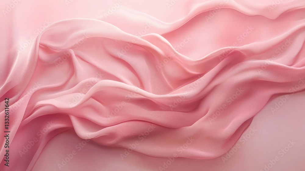 Soft, flowing pink fabric creates a dreamy, ethereal effect against a light pink background. Soft, flowing pink fabric creates a dreamy, ethereal effect against a light pink background.