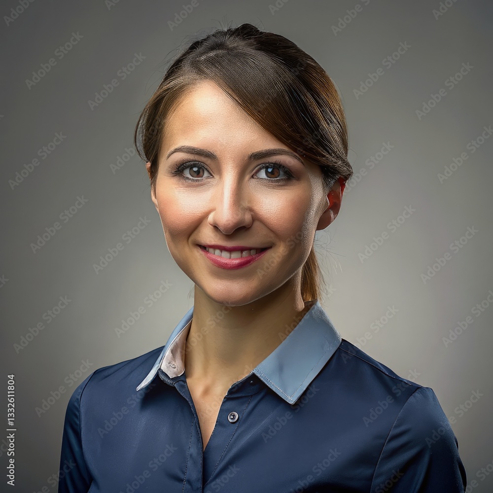 Professional Woman in Smart Attire With Confident Expression Generative AI Professional Woman in Smart Attire With Confident Expression Generative AI