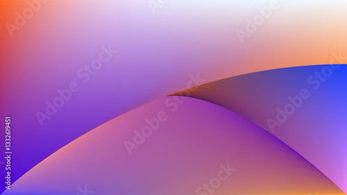 ABSTRACT BACKGROUND GRADIENT MESH SMOOTH LIQUID BLUE ORANGE PURPLE PINK COLOR WITH HAND DRAWN ORGANIC SHAPES DESIGN VECTOR TEMPLATE GOOD FOR MODERN WEBSITE, WALLPAPER, COVER DESIGN 