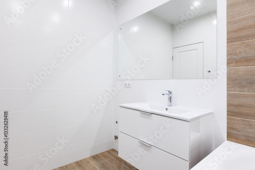 Wallpaper Mural modern bathroom room with toilet and washing machine Torontodigital.ca