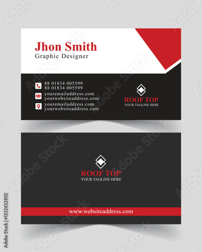 Vector print ready real estate visiting card design template