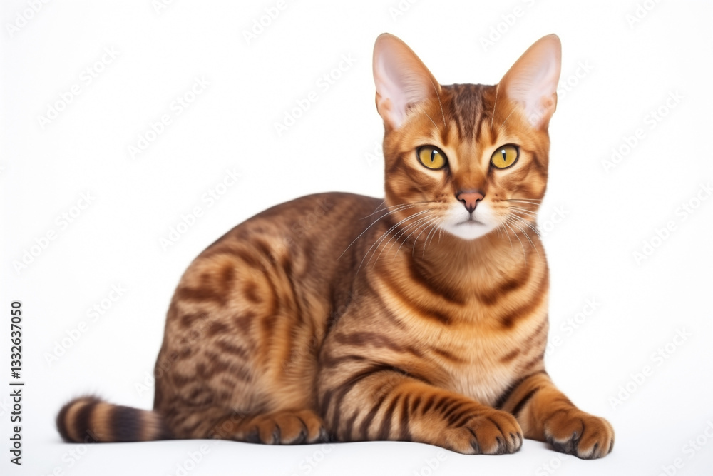 Fototapeta premium cat Arabian Mau on light background