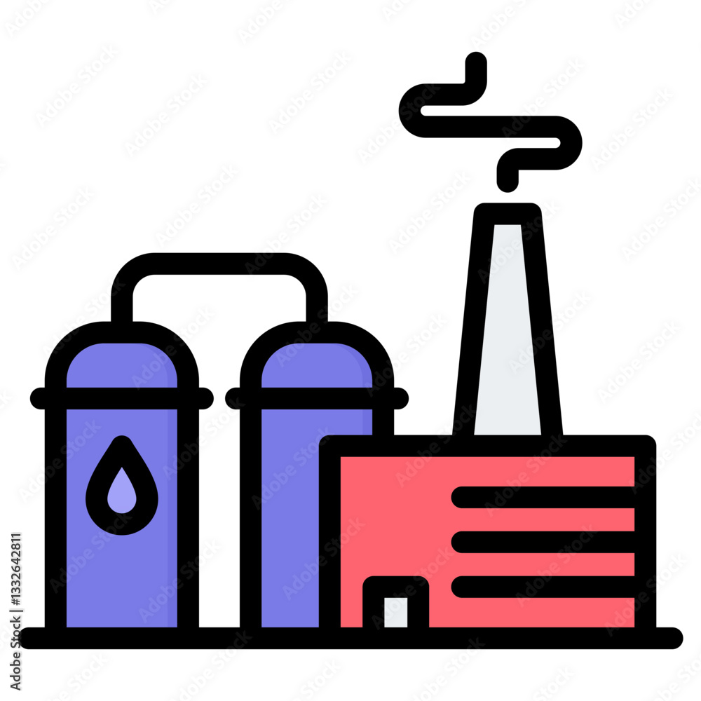 Obraz premium Factory Icon