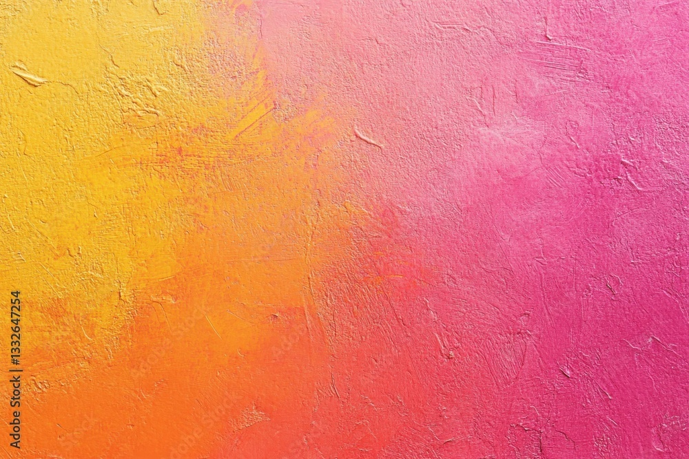 Obraz premium Pink orange and yellow gradient background with grainy texture for wide web header and vibrant colors banner design