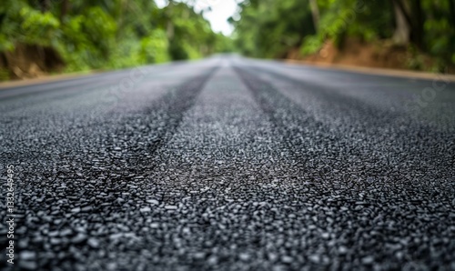 Wallpaper Mural Fresh asphalt texture background with a smooth, dark surface Torontodigital.ca