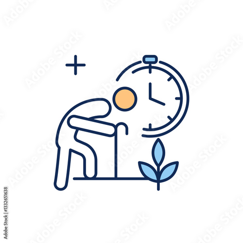 Wallpaper Mural Retirement Time Icon for Planning Retirement. Torontodigital.ca