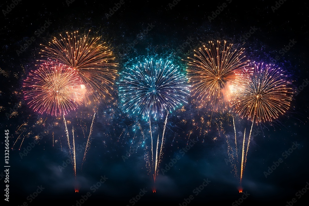 Spectacular Fireworks Night Display