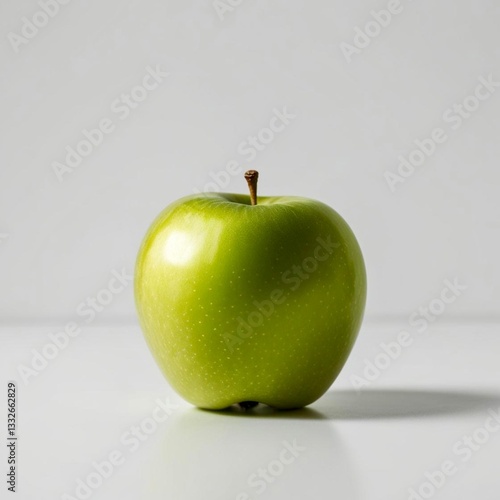 Granny smith apple. Green apple isolated on white background 