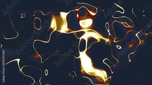 gold liquid wave