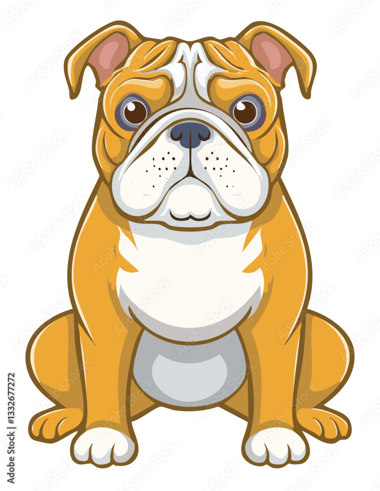 Fototapeta premium BullDog Illustration