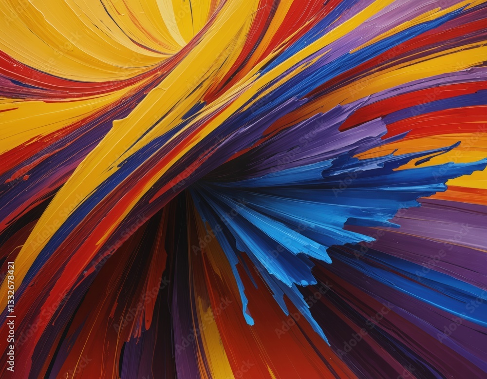 Naklejka premium Colorful abstract digital art