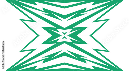 Abstract framed background with jagged spike line pattern 