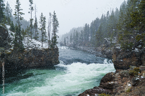 river in Yellowstone national park