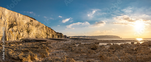 Kreidefelsen bei Mers-Les-Bains and der alabasteküste in der Normandie