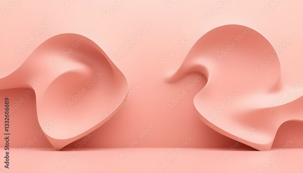 Abstract Pink Forms Abstract Pink Forms