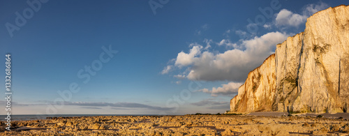 Kreidefelsen bei Mers-Les-Bains and der alabasteküste in der Normandie