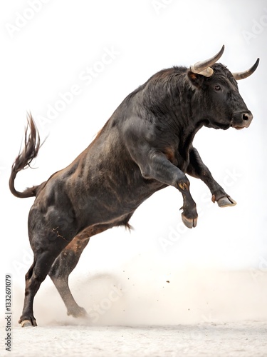 Wallpaper Mural Bull is jumping in the air, photo, image Torontodigital.ca