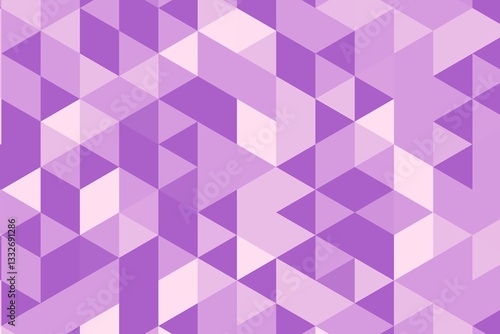 Triangular pixelated texture in purple and pink with a dynamic and bold geometric pattern. Abstract digital background concept